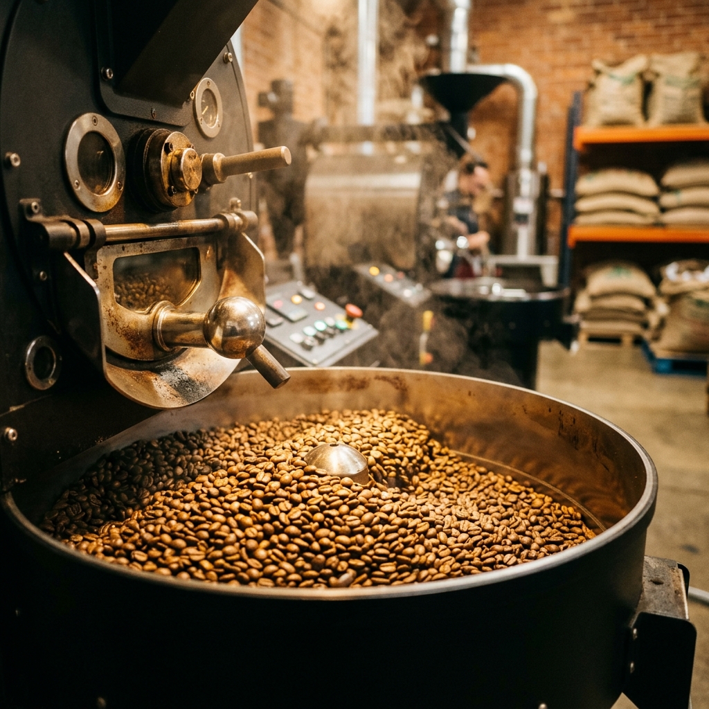 Proses Sangrai Biji Kopi Bintang